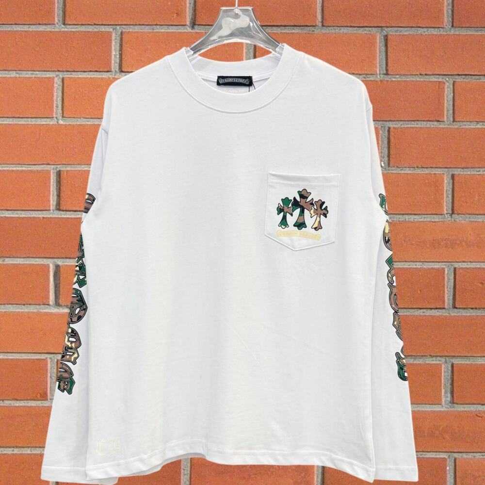 Chrome Hearts Classic White Long-Sleeve Shirt